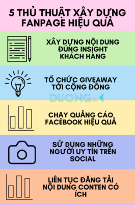 5 thủ thuật xây dựng fanpage hiệu quả