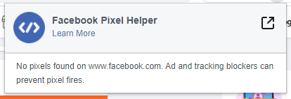 Facebook Pixel Helper